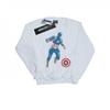 Womens/Ladies Avengers Endgame Painted Captain America Sweatshirt