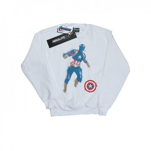 Marvel Womens/Ladies Avengers Endgame Painted Captain America Sweatshirt