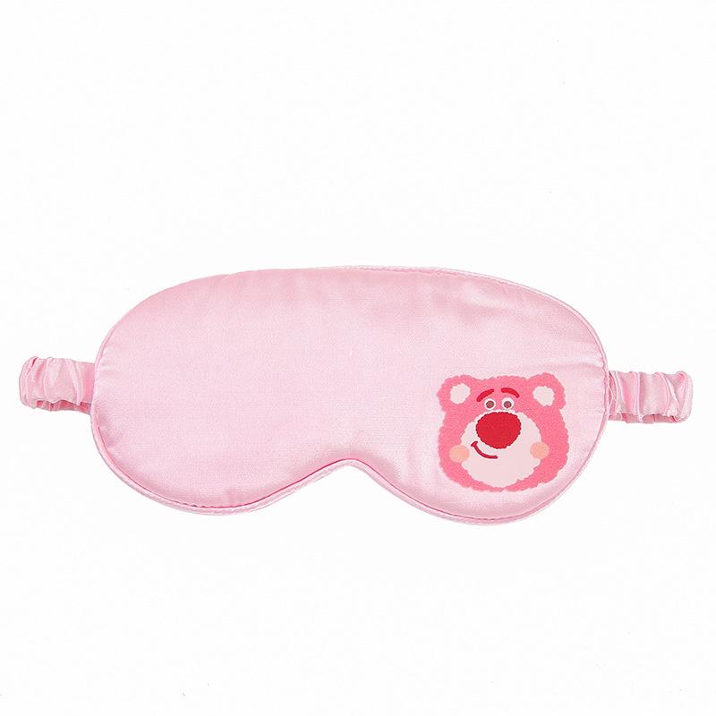 Маска для сна Sanrio из имитации шелка, дышащая накладка на глаза для путешествий, мягкий и удобный светонепроницаемый ночной патч для глаз