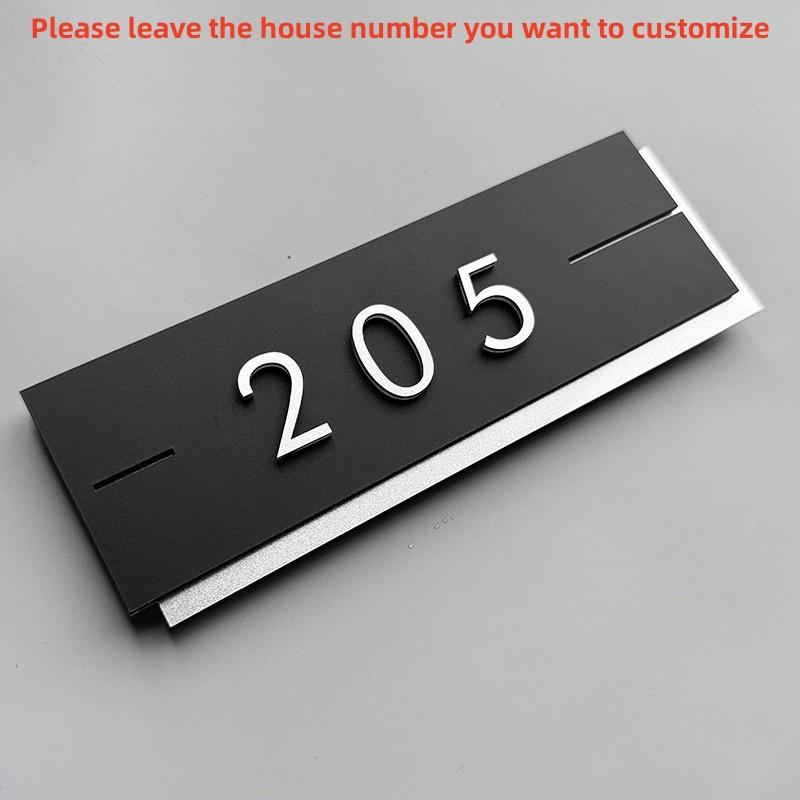 Acrylic Modern Door Plate Shop Sign Customize House Number For Home Office Flats Restaurant Hotel Cafe Bar Home Decor Plate