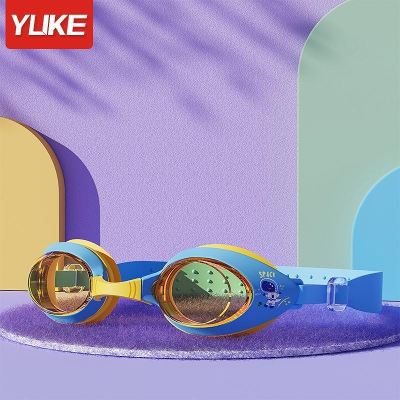 Детские очки для плавания Водонепроницаемые и Защищающие от запотевания HD Профессиональные очки для плавания Шапочка для плавания Антибликовые Удобные