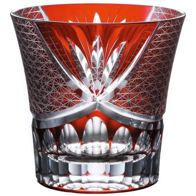 NARUMI Glass Glass Works Swirl Red 280cc Rocks Glass GW6053-223RD