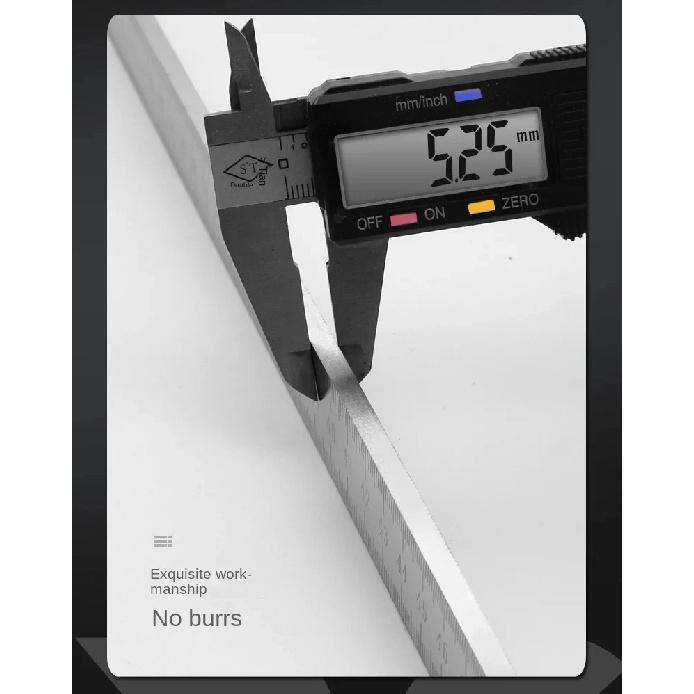 Dual-Purpose Stainless Steel Ruler -50cm / 20inch Professional Measuring Tool & Emergency Window-Breaking Lifesaver