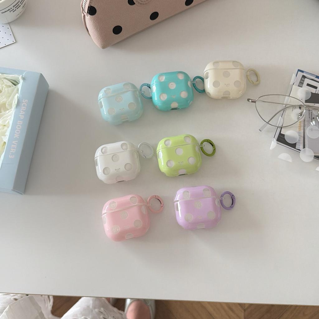 Ins корейский цвет прозрачный в горошек подходит для Apple AirPods Pro1 чехол для наушников pro1 кейс для наушников 1-го поколения мягкий