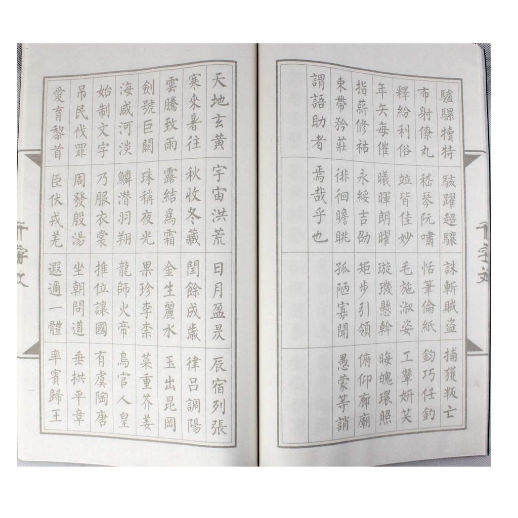 Трассировка Сутры Тысячи Иероглифов Крупная Каллиграфия Подходит для Тонкой Кисти и Перьевой Ручки 5 Тысяч Иероглифов Иероглиф x Бумага, Иероглифы, Практика,