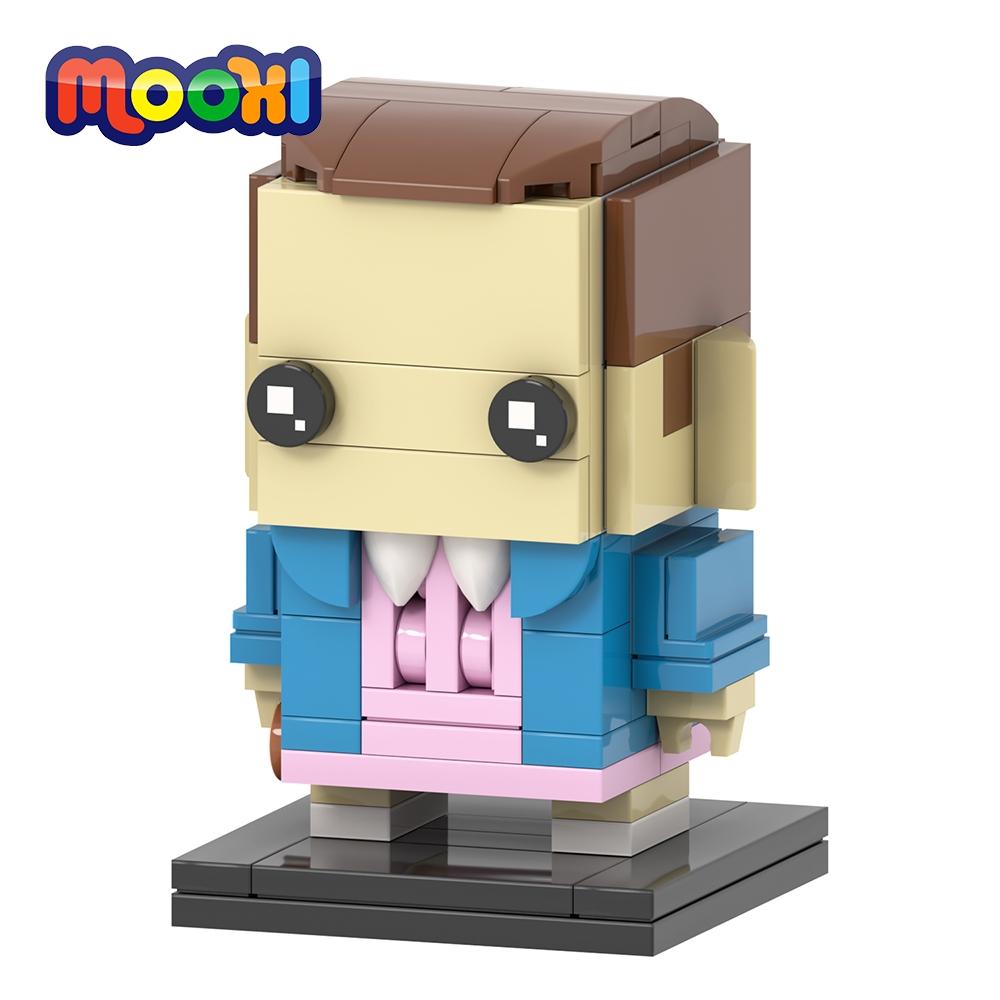 MOOXI Монстр Демодог Очень Странные Дела ТВ Сериал Фигурка Brickheadzed Существо Сборка Взрослый Набор Строительных Блоков Детская Игрушка MOC Кирпич Подарок