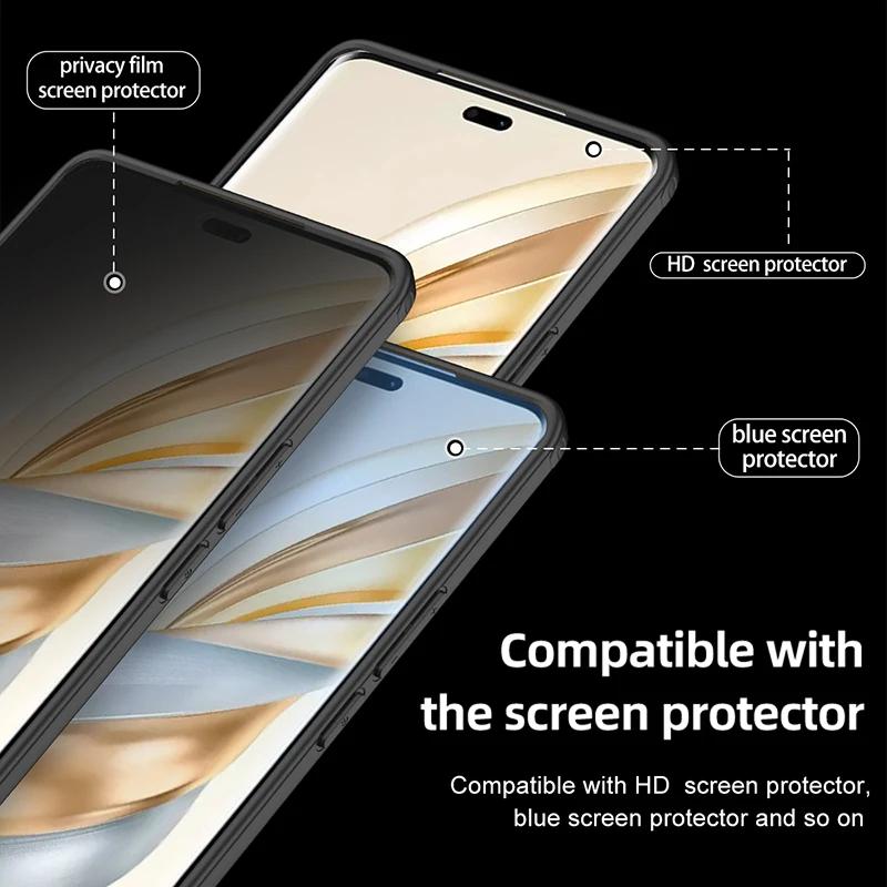 Для Magsafe Магнитный акриловый чехол для Honor X9C X9 C Ударопрочный беспроводной зарядный полупрозрачный матовый чехол для Honor X60 Pro