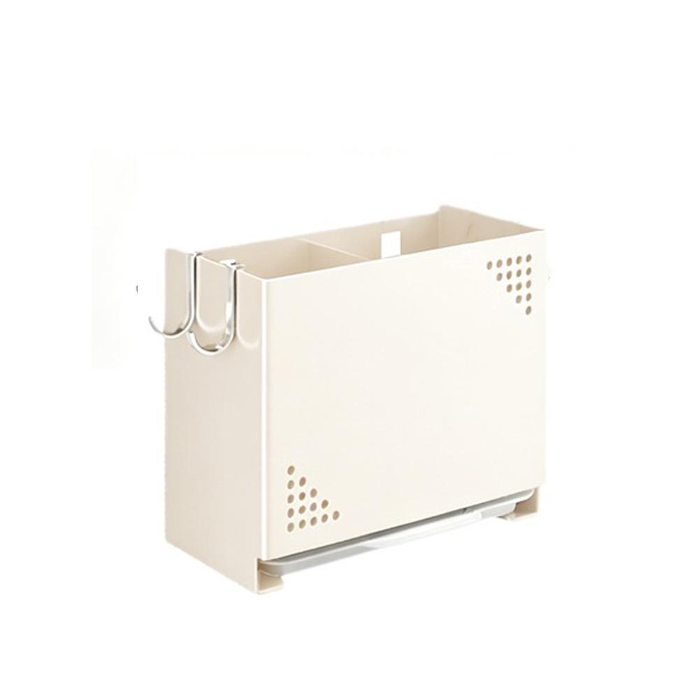 Wall Mounted Chopsticks Storage Box Carbon Steel Chopsticks Cage Cutlery Drying Basket  for Kitchen