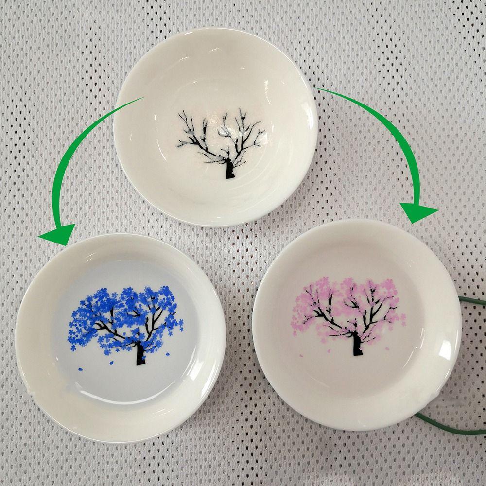 Cold/Hot Water Discoloration Color Changing Teacup Unique Cold/Hot Water Bowl for Home,Office,Bar