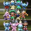 MINISO 12pcs/set Stitch Figure Toys PVC Figure Collectible Model Toys for Children Birthday Gift