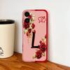 Для iPhone 17 Pro Max 17 Air Чехол для телефона Цветок Имя Буквы Высококачественный Чехол Для iPhone17 Мягкий Силикон Ударопрочный Корпус