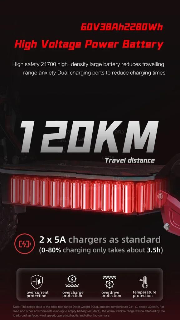 EU 2025 S5-11 38Ah 6000W 60V 38AH Max Speed 95km/h Oil Brake 11Inch Electric Scooter 100Km Range NFC Key Connectable Application