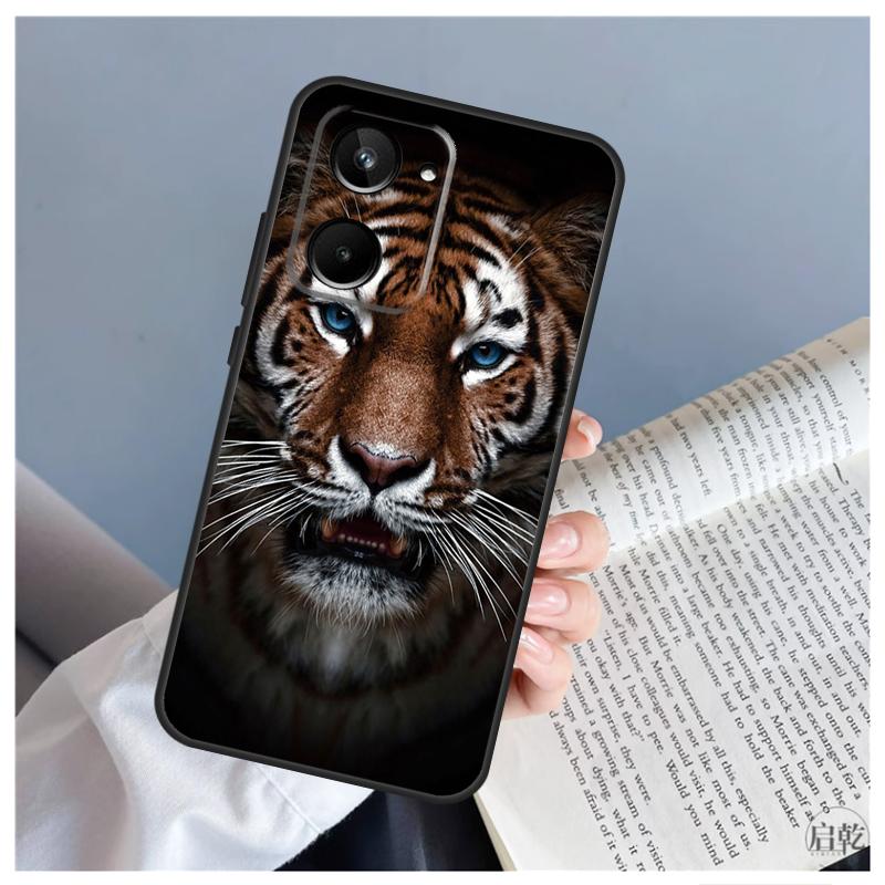Чехол с изображением тигра для Realme 9 10 11 12 Pro Plus GT5 C67 C55 C53 C35 C33 C30 C25s C21Y C15 GT3 GT Neo 5