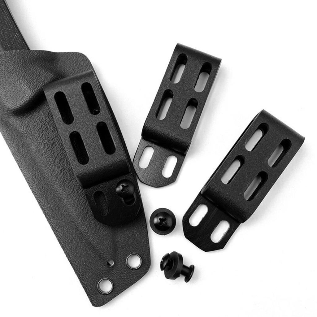 Черный задний зажим с винтами Kydex C-Clip внешний портативный корпус задний зажим пряжка инструмент для K Sheath аксессуары прочный