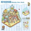 Cartoon Fairy Tales DIY Sticker Highly Playable Sticker Pocket Cabin Scene Stacking Pasting Festival Birthday Gift For students