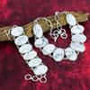 Howlite Gemstone Jewelry, 925 Solid Sterling Silver Bracelet& Jewelry Set, Handmade Necklace Adjustable Chain Set Jewelry Gift For Mother