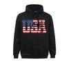 Retro Motorcycle Dirt Bike Silhouette American Flag USA Hoodies Hoods Harajuku Cute Personalized Mens Sweatshirts High Street