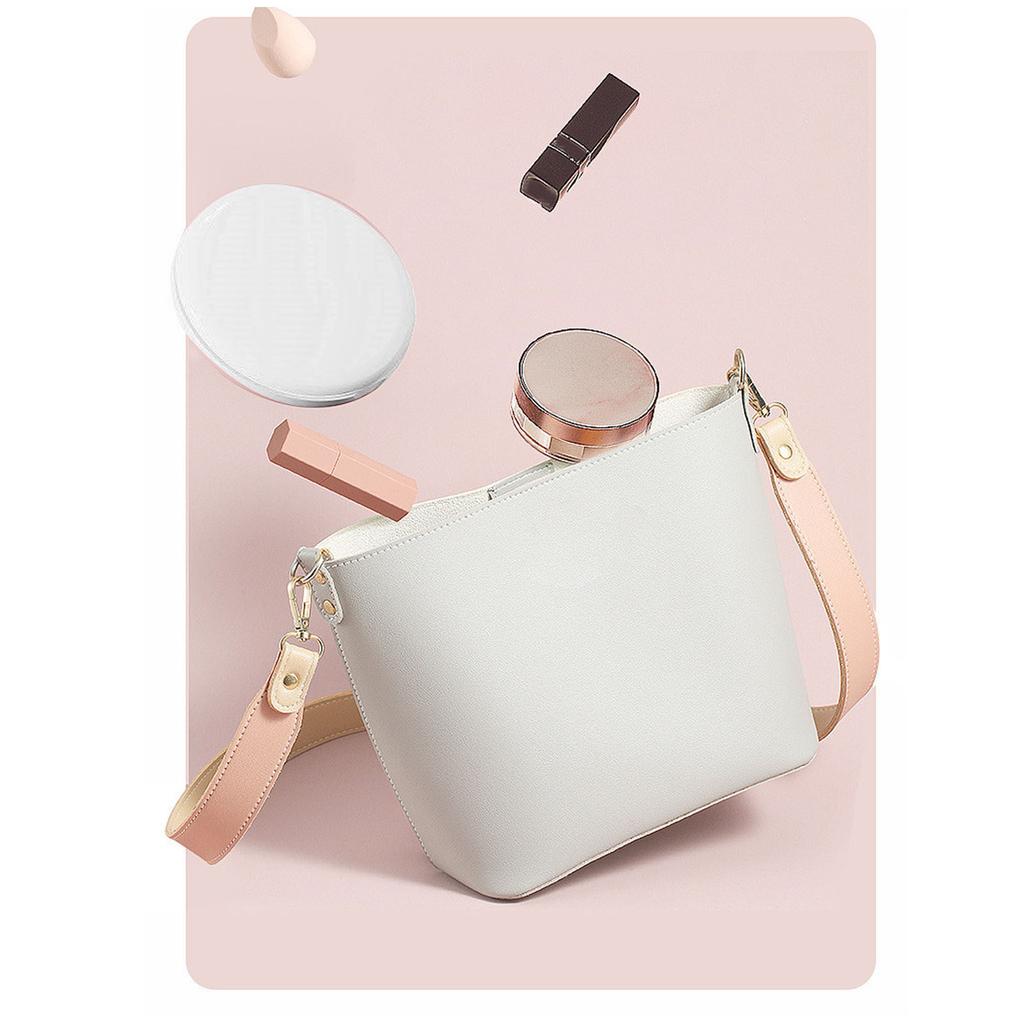 Круглое светодиодное карманное зеркало, портативное складное мини-зеркало со светодиодной подсветкой для макияжа для путешествий