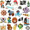 Pirate Embroidery Cloth Sticker Treasure Map Computer Embroidery Label Children'S Team Decoration Pirate Ship Octopus Patch Patch