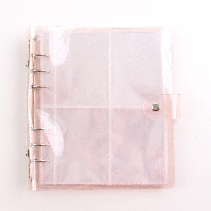 Transparent Sparkling Large Capacity 6hole Album With Pp Cover For Gift Giving And Collecting