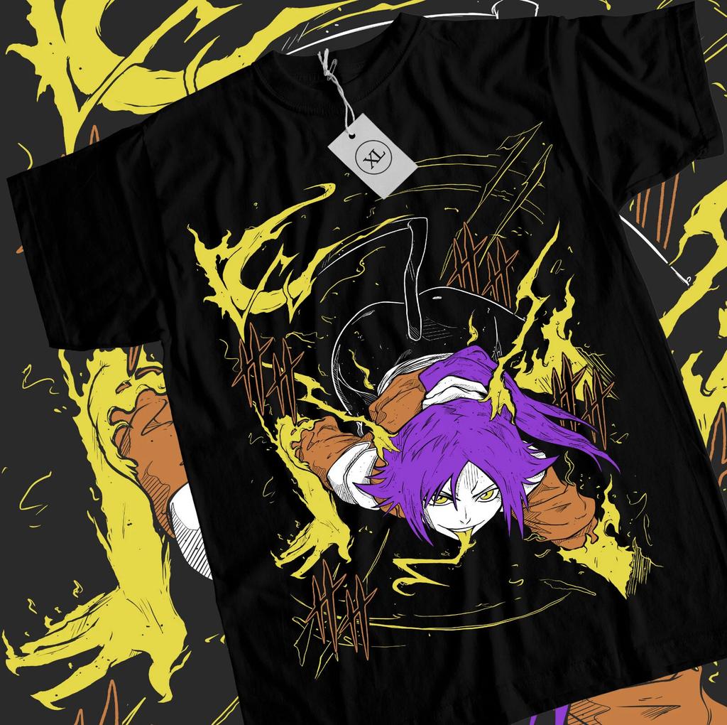 Bleach TShirt Ichigo Kurosaki Bankai Kuros Girl Kawaii Waifu Tee Shirt Black