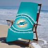 Beach Towel with Miami Dolphins logo Pattern - soft,absorbent,machine washable Lightweight&Modern,swimming,Travel Essentials
