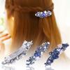 Hair Barrettes Crystal Rhinestones Hair Clips Butterfly French Clips Vintage Spring Hair Clips Flower Hair Jewelry