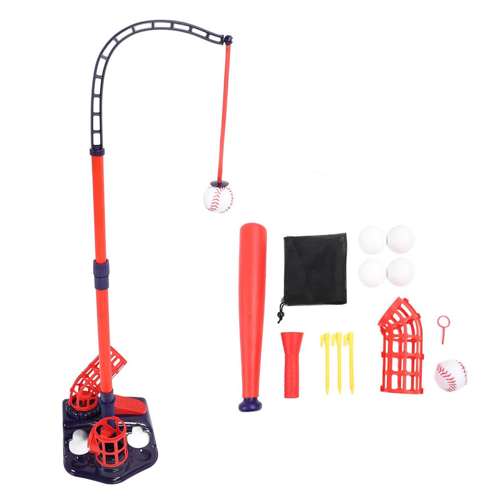 Kids Baseball Pitching Machine Improves Batting Skills Adjustable Speed Pop Up Press To Launch
