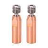 2Pcs 3D Printer Throat Nozzle Ti Alloy Copper Bimetal for Ender 3 3 V2 3 Pro Hotend 1.75mm Bore