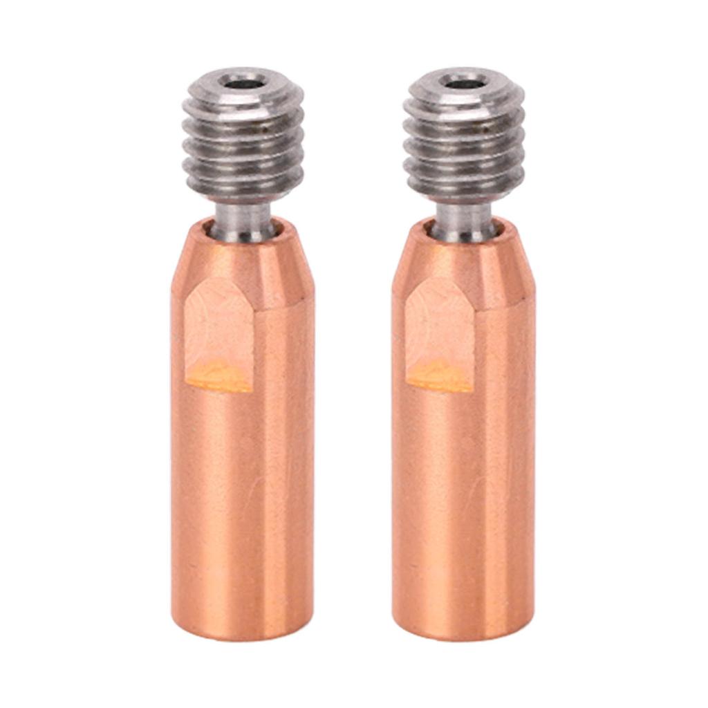 2Pcs 3D Printer Throat Nozzle Ti Alloy Copper Bimetal for Ender 3 3 V2 3 Pro Hotend 1.75mm Bore