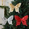 Christmas Tree Butterfly Ornaments 3D Glitter Hollow Butterflies Decoration Xmas Tree