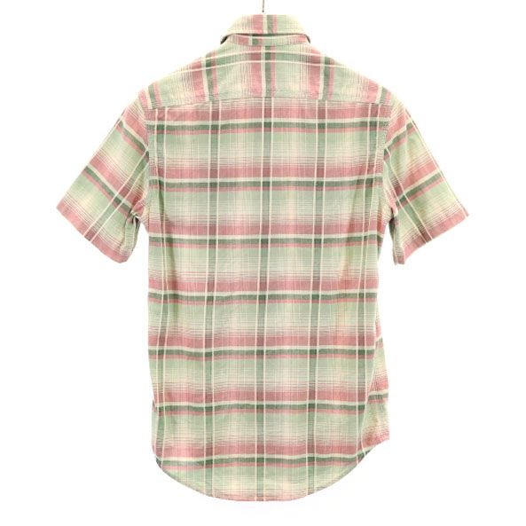 RRL Black Tag Рубашка с коротким рукавом в полоску One Star XS RALPH LAUREN Мужская Б/У