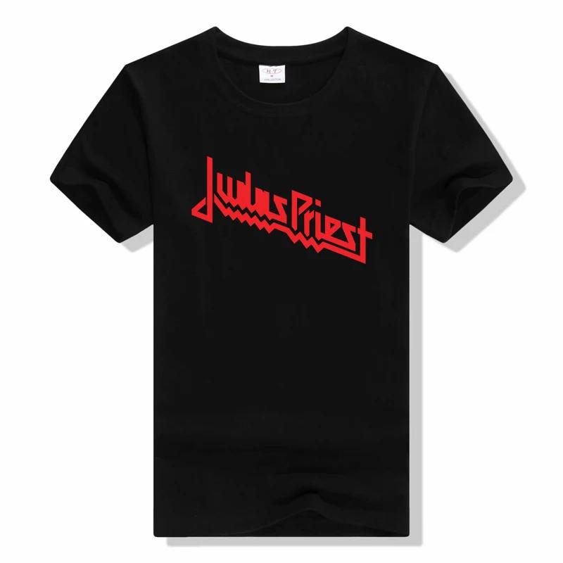 Judas Priest Printed T-Shirt Music Band Streetwear Cotton Tshirt Heavy Metal T Shirt Sports Tops Short Sleeve t shirt