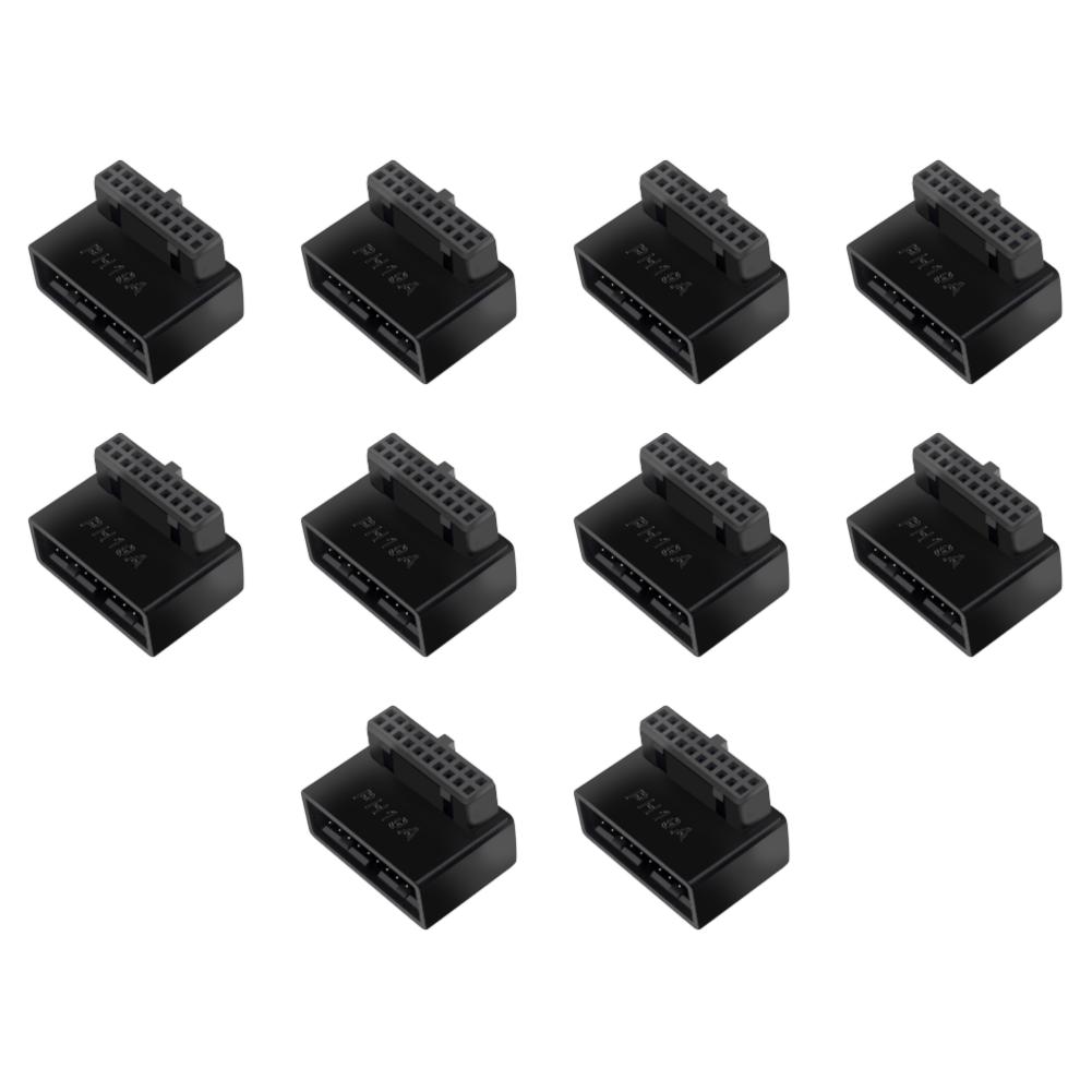 5/10 шт. USB 3.0 19P 20P Разъем 90 градусов Материнская плата ПК Корпус Передняя панель Конвертер Высокоскоростная Передача без Потерь Сигнала