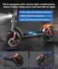 Электрический скутер iScooter iX6, 11-дюймовые пневматические внедорожные шины, задний двигатель 1000 Вт, максимальная скорость 45 км/ч, аккумулятор 48 В, 17,5 Ач, 40-45 км