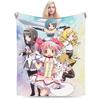 Аниме-одеяло Puella Magi Madoka Magica Флисовый Текстиль Декор Дышащее Супер Мягкое Одеяло-Плед для Постельного Белья Путешествий Покрывало