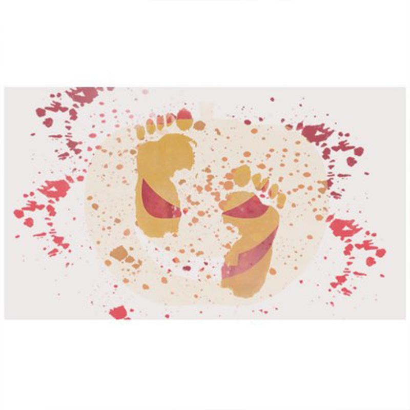 1 шт кровавый нескользящий Хэллоуин украшение ванная комната ковер меняющий цвет напольный коврик для дома