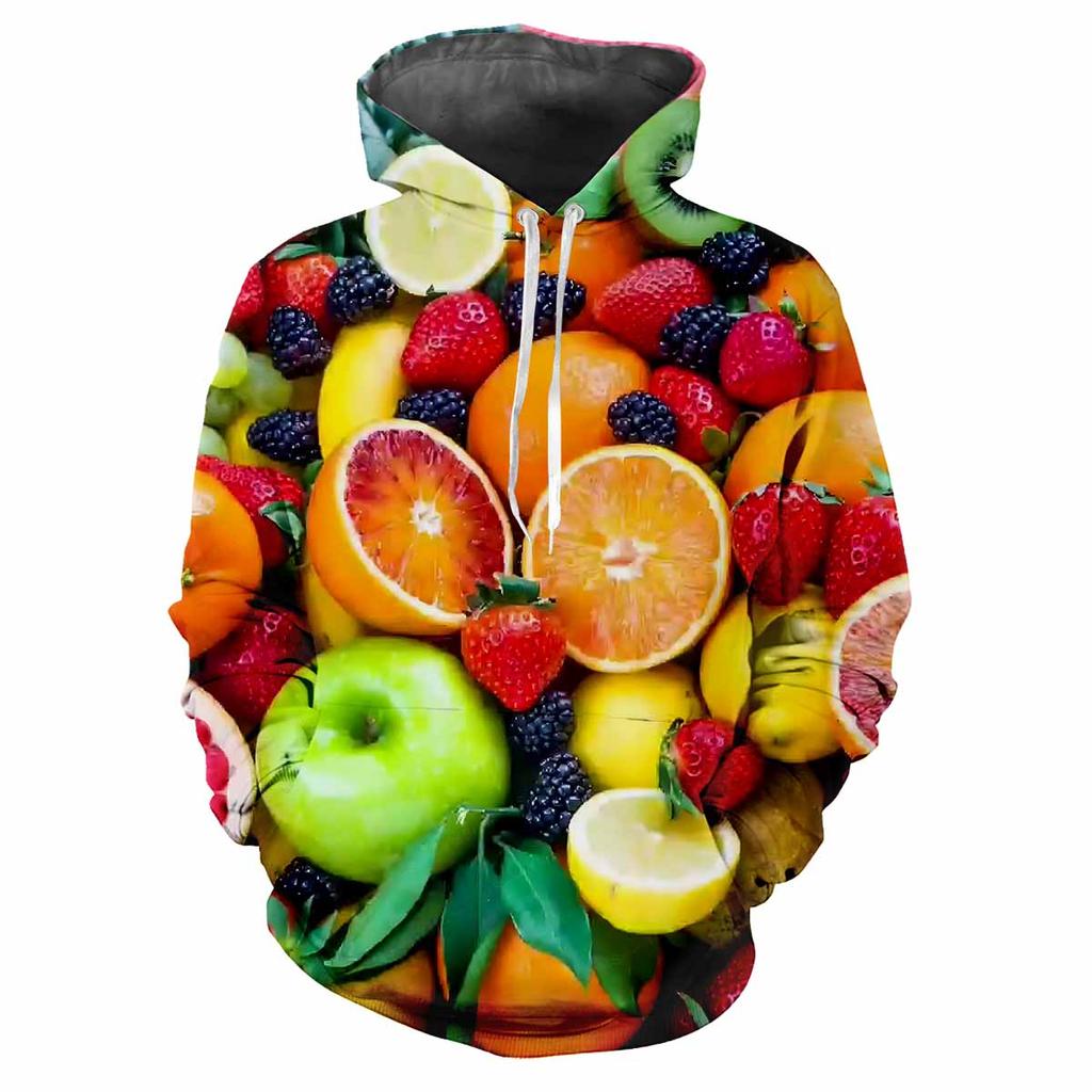 Autumn Fruit Vegetable 3D Print Hoodies Men Women Fashion Casual Sweatshirts Oversized Hoodie Pullovers Tracksuit Clothing