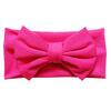 Милая однотонная повязка на голову с бантом ярких цветов для малышей, аксессуар для волос