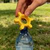 Уникальная многофункциональная открывалка для бутылок Желтая пластиковая вращающаяся открывалка для бутылок Барные принадлежности Открывалка для бутылок Кухонный инструмент