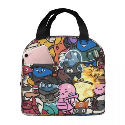 Azuki Beanz NFT Изолированная сумка для ланча Женская Детская Сумка-холодильник Термальная Портативная Ланч-бокс Пакет со льдом Сумка-тоут