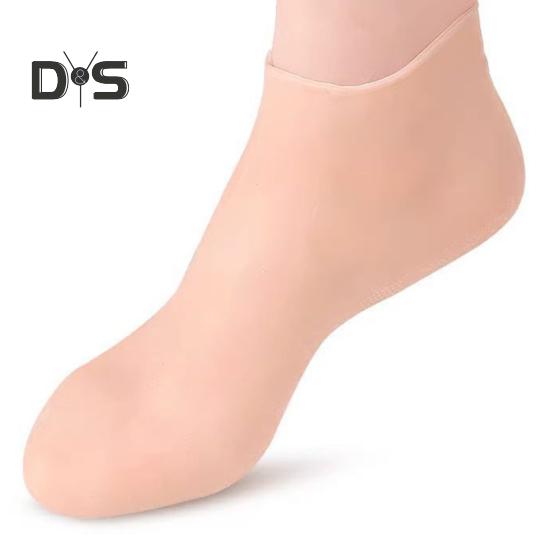 1 пара силиконовых увлажняющих носков, многоразовые мягкие носки для гладкой кожи, спа-педикюра для ног, от сухих трещин