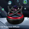 Interstellar Double Ring Levitation Rotating Car Aromatherapy Holder Car Perfume Solar Rotating Ornament Auto Fragrance Tablet Perfume