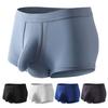 Men Underpants Elephant Nose Mid Waist Solid Color High Elastic Soft Stretchy Breathable Anti-septic Moisture-wicking Soft Men Underpants Underwear