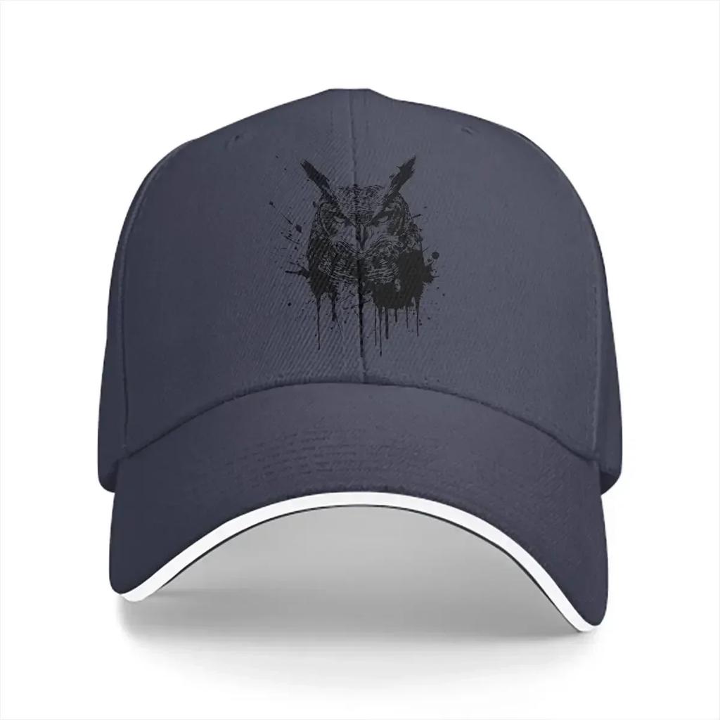 Стильная унисекс бейсболка с вышивкой Great Horned, спортивная кепка-snapback, кепка в стиле 'Dad Hat', забавная кепка с совой для гольфа
