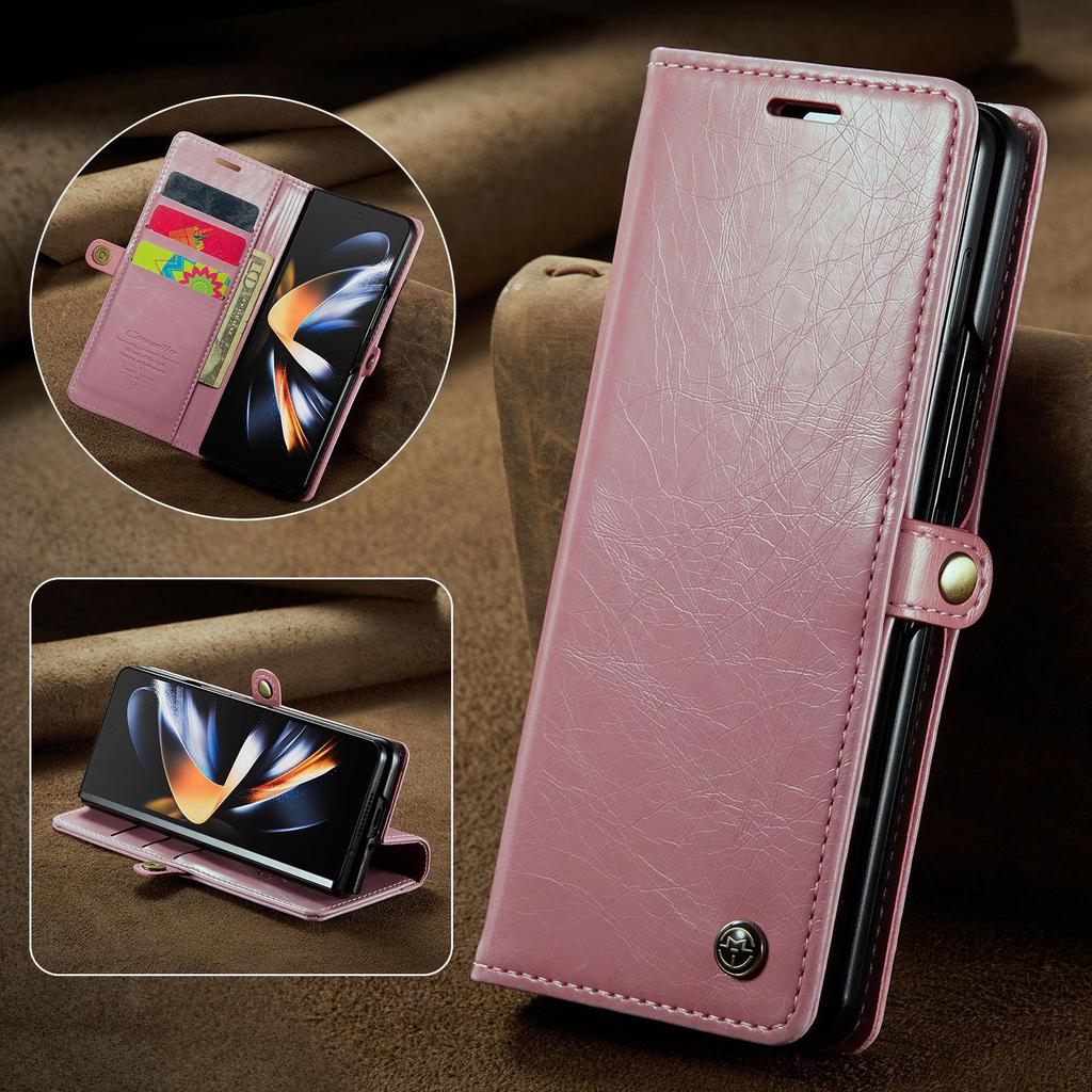 Кожаный чехол-кошелек в стиле ретро для Samsung Galaxy Z Fold 4 3 5 GZ Flip 3 4 5, роскошный магнитный держатель для карт, универсальный защитный чехол-бумажник для телефона