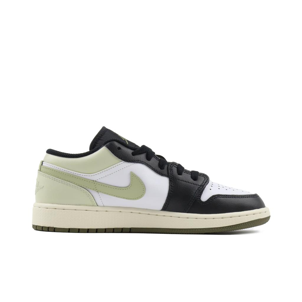 Jordan Air Jordan 1 Abrasion Resistant Support Low top Vintage Basketball Shoes Unisex Green 553558-092(Team384-A)