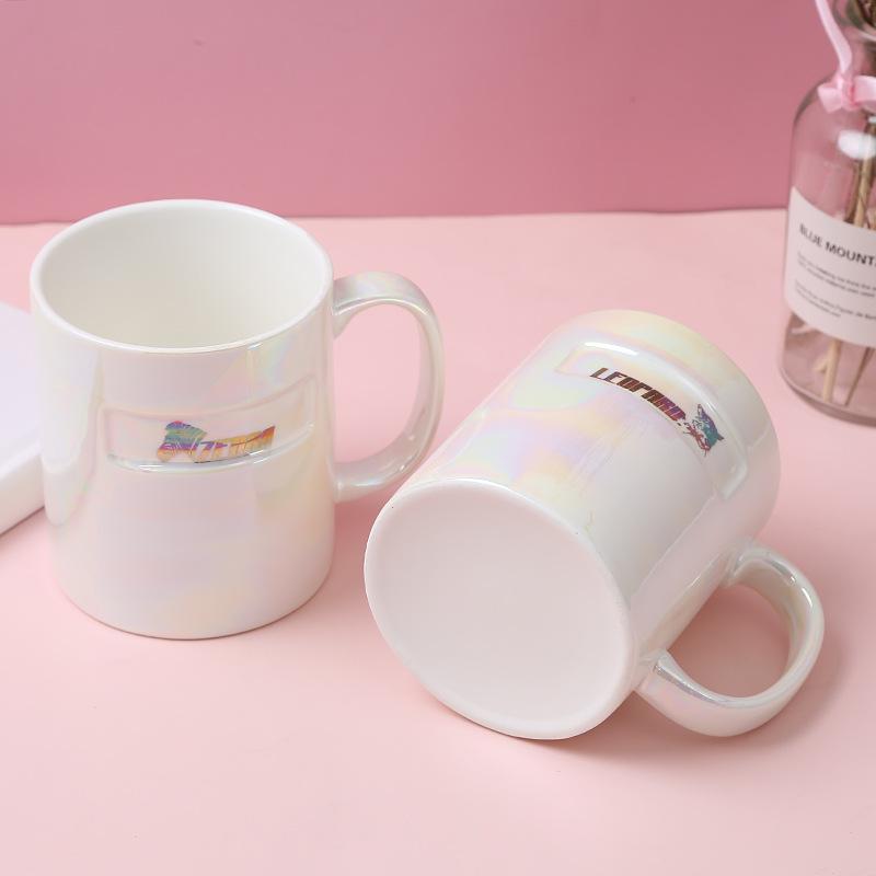 Light Luxury Creative Pearl Glaze Pearly Ceramic Cup Wedding Souvenir Gift Women's Mug Milk Coffee Cup