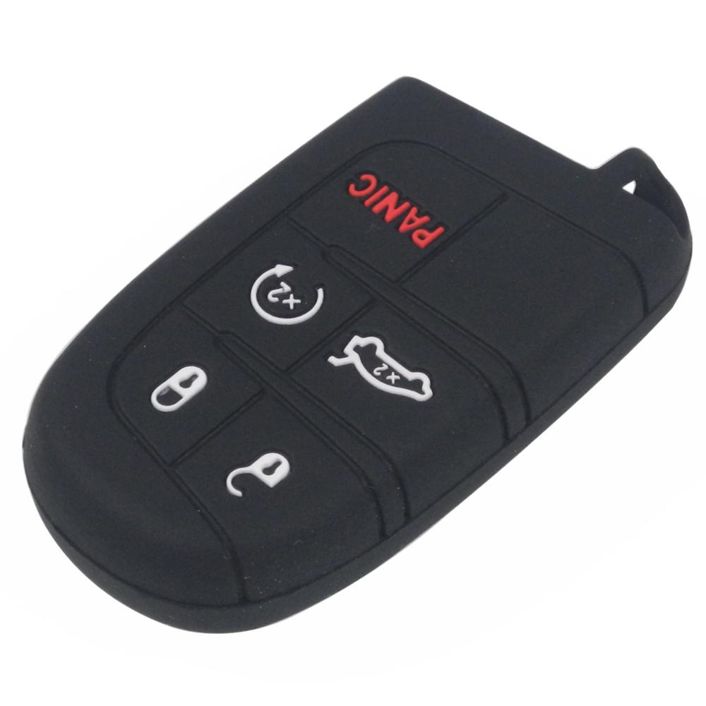 Jingyuqin пульт дистанционного управления 5 кнопок силиконовый резиновый брелок чехол для Jeep Renegade Hard Steel 2016 Smart Protect аксессуары кожа