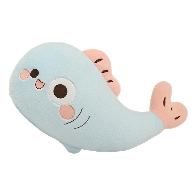 Adorable Cartoon Fish Hug Pillow for Girls - Leg Clamping, Side Sleeping/Pregnancy Backrest Cushion, Ideal for Bedside & Winter Coziness